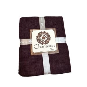 Chanasya‎ Light Silky Solid Textured Throw Blanket w/ Tassels for Couch Chair